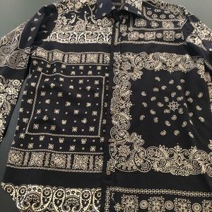 ETRO men’s sz 44 long sleeve button down